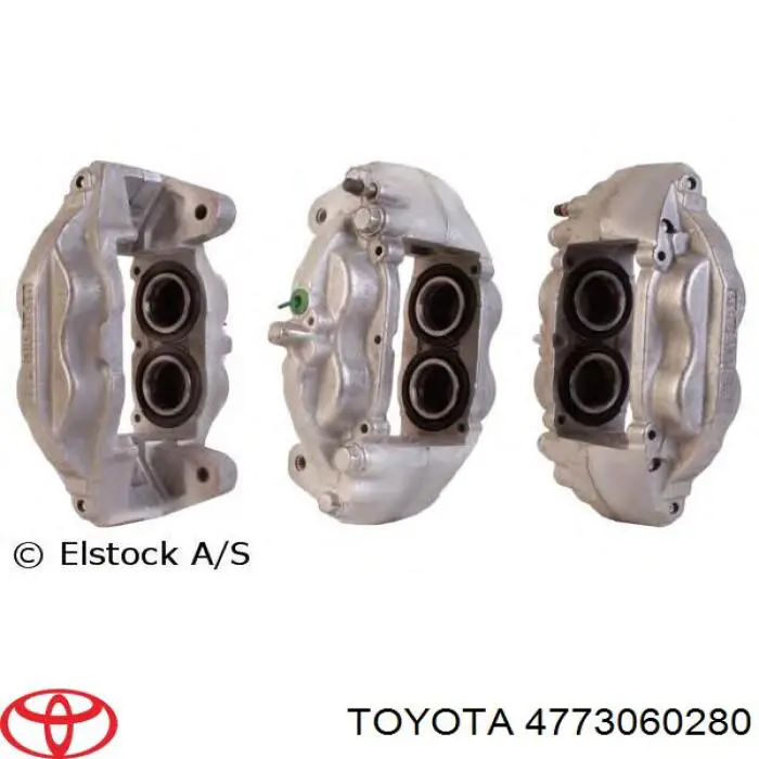 4773060280 Toyota Pinza de freno delantera derecha