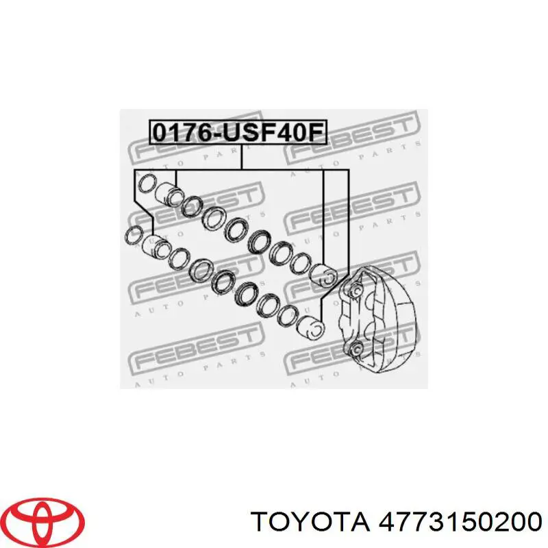 Émbolo de la pinza de freno delantera Toyota 4773150200 precio, desde 11,88 EUR