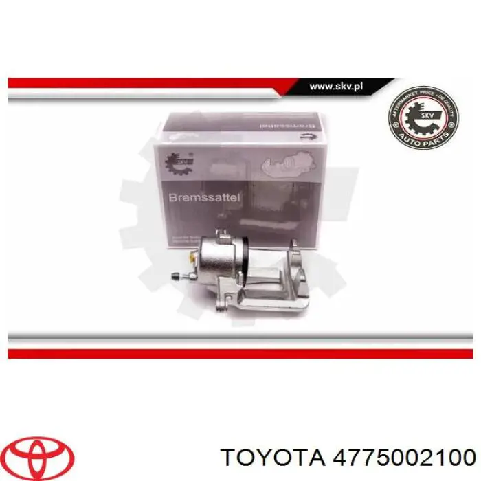 4775002100 Toyota pinza de freno delantera izquierda