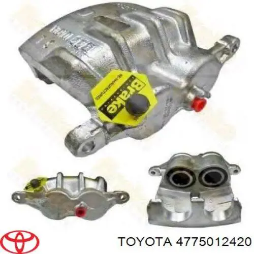 4775012420 Toyota pinza de freno delantera izquierda