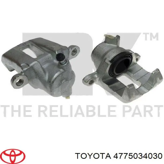 4775034030 Toyota Pinza de freno trasera izquierda