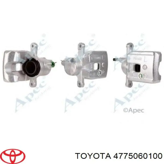 4775060100 Toyota pinza de freno trasera izquierda