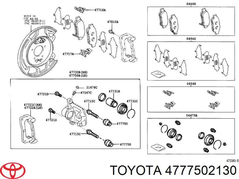 Fuelle de guía de pinza de freno delantero Toyota 4777502130 precio, desde 2,33 EUR