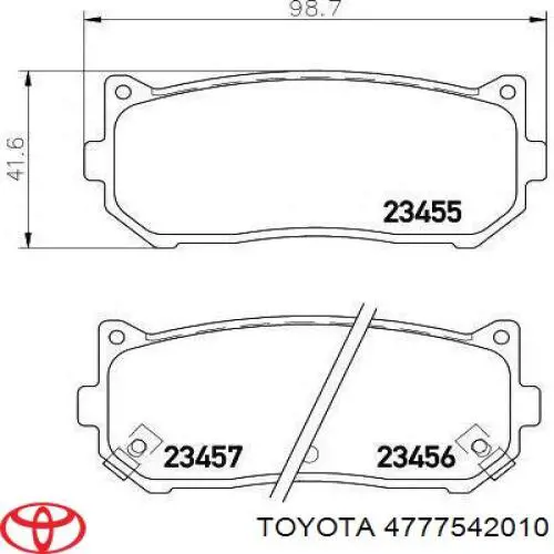 Fuelle de guía de pinza de freno delantero Toyota 4777542010 precio, desde 10,60 EUR