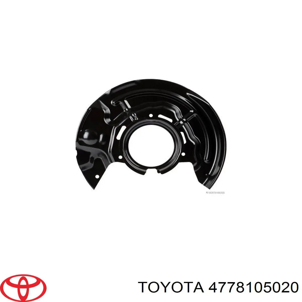 4778105020 Toyota chapa protectora contra salpicaduras, disco de freno delantero derecho