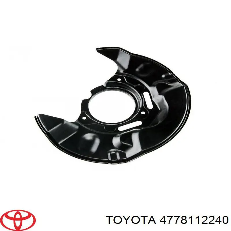 Chapa protectora contra salpicaduras, disco de freno delantero derecho TOYOTA 4778112240