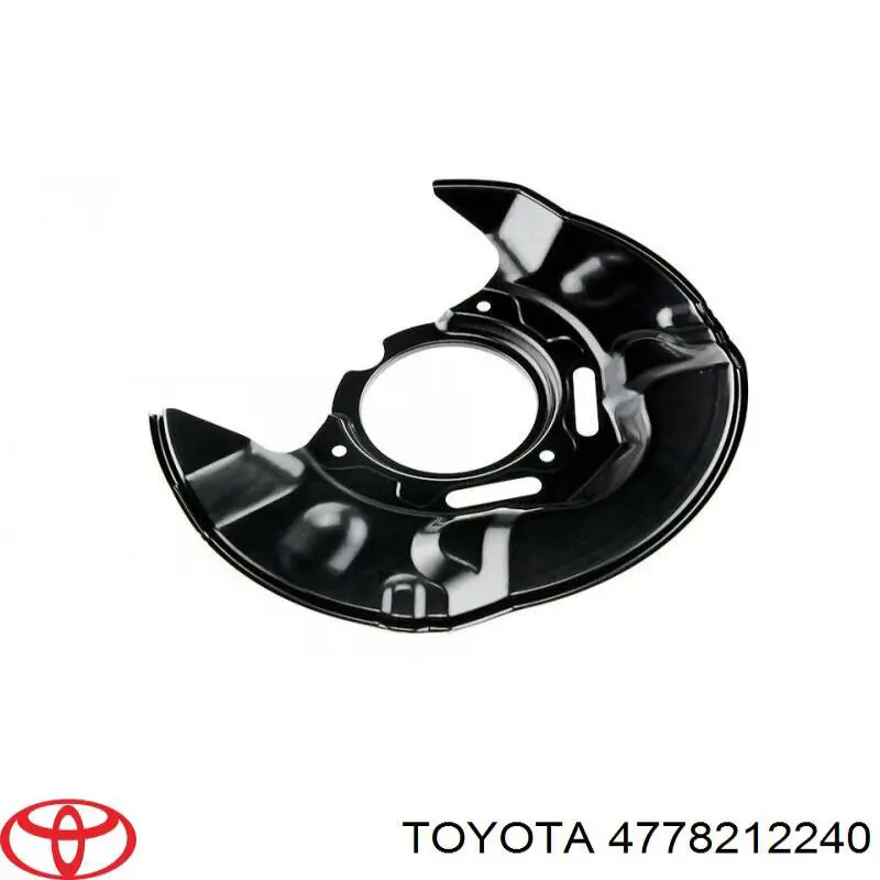 4778202040 Toyota chapa protectora contra salpicaduras, disco de freno delantero izquierdo