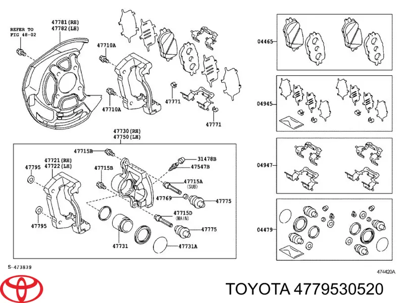  Toyota 4779530520 precio, desde 8,92 EUR