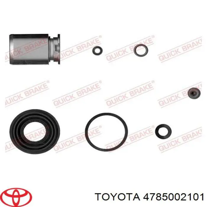 4785002101 Toyota pinza de freno trasera izquierda