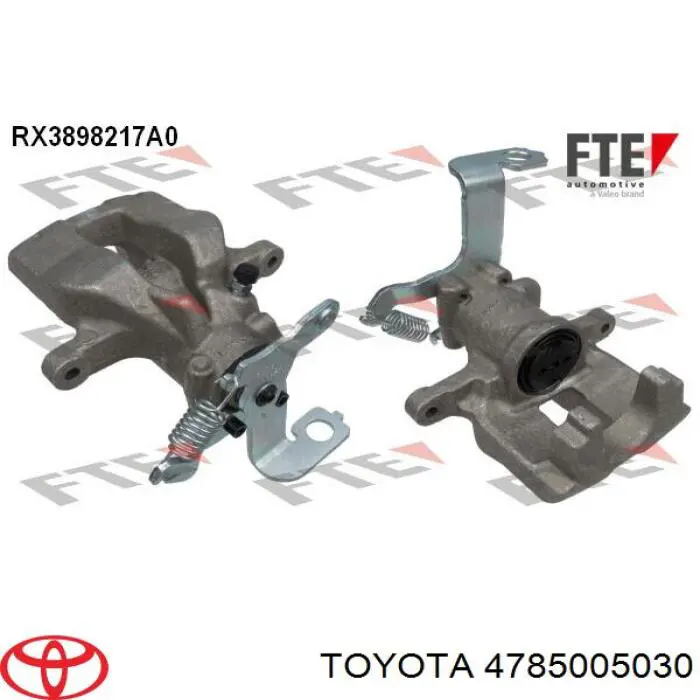 4785005030 Toyota Pinza de freno trasera izquierda