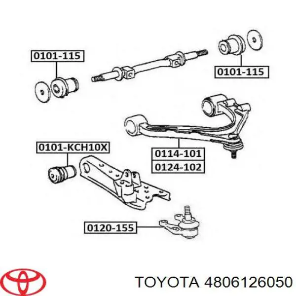 Comprar 4806126050 Toyota Silentblock
