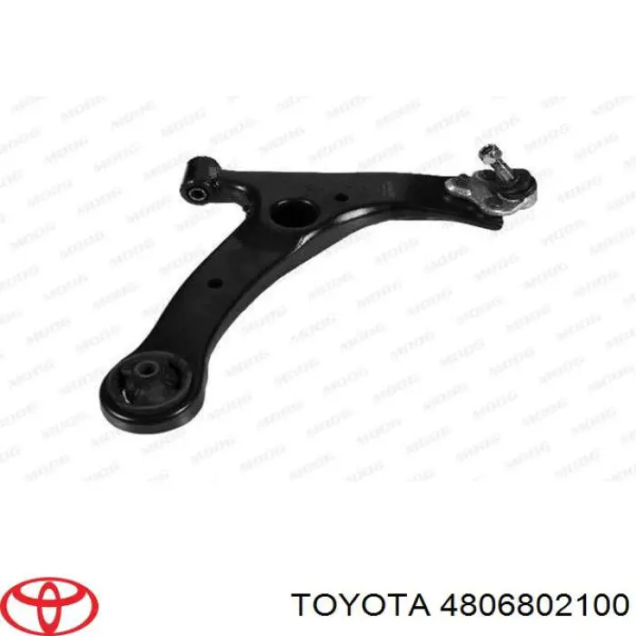 4806802100 Toyota barra oscilante, suspensión de ruedas delantera, inferior derecha