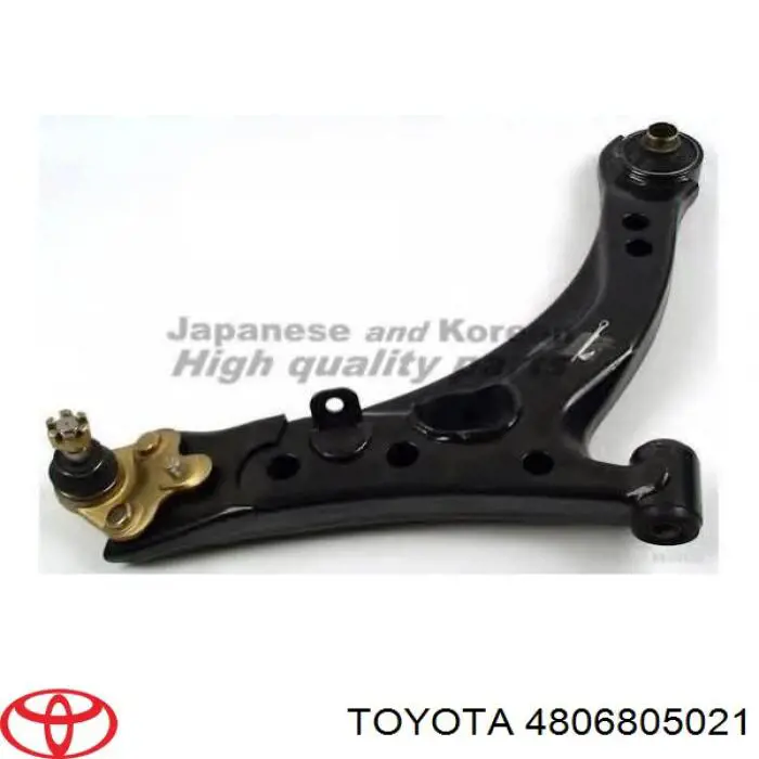 4806805021 Toyota barra oscilante, suspensión de ruedas delantera, inferior derecha