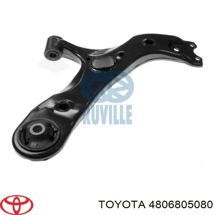 Brazo inferior derecho de la suspensión delantera 4806805080 Toyota