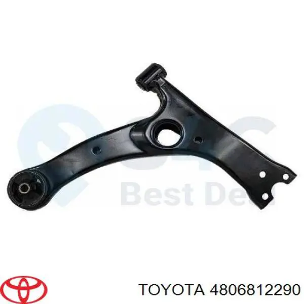 4806812240 Toyota barra oscilante, suspensión de ruedas delantera, inferior derecha