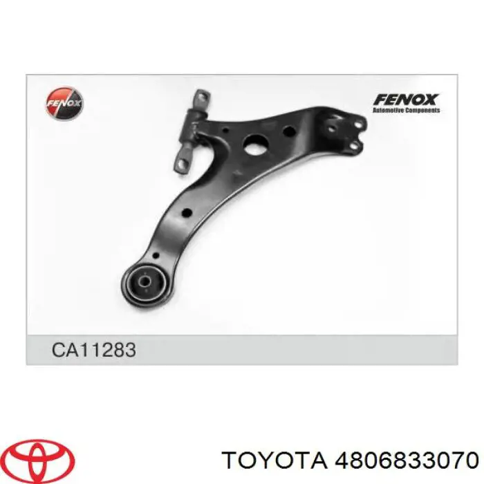 Brazo inferior derecho de la suspensión delantera Toyota 4806833070