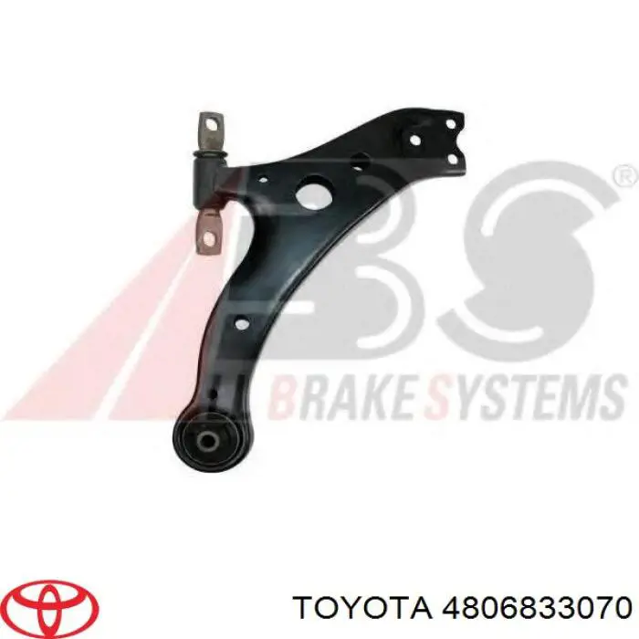 Brazo inferior derecho de la suspensión delantera 4806833070 Toyota