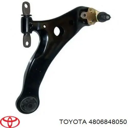 4806848050 Toyota barra oscilante, suspensión de ruedas delantera, inferior derecha