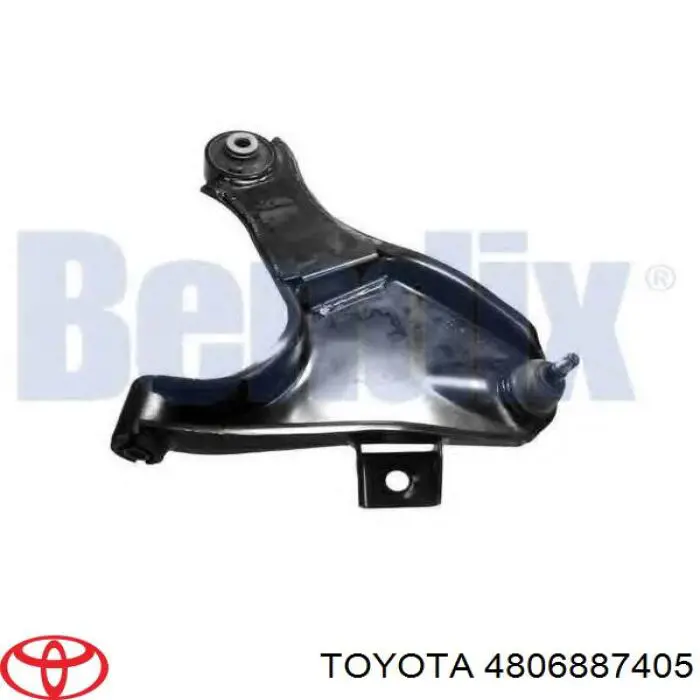 4806887405 Toyota barra oscilante, suspensión de ruedas delantera, inferior derecha