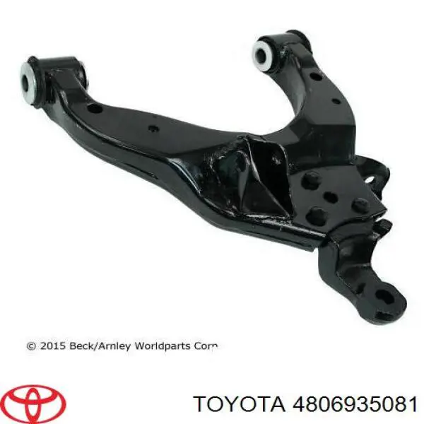 Brazo inferior izquierdo de la suspensión delantera 4806935081 Toyota
