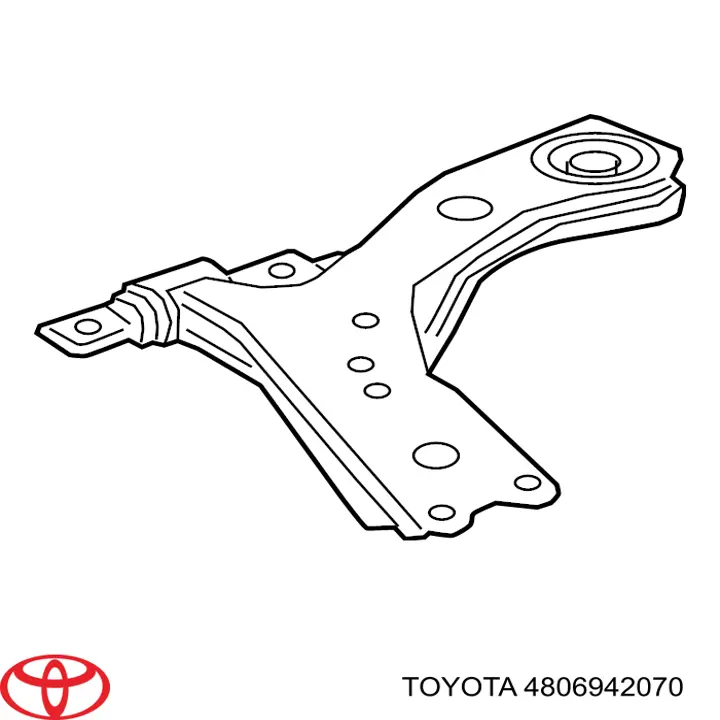 Barra oscilante, suspensión de ruedas delantera, inferior izquierda para Toyota RAV4 (A5)