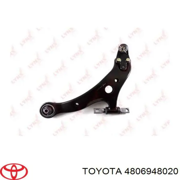 Brazo inferior izquierdo de la suspensión delantera Toyota 4806948020 precio, desde 81,69 EUR
