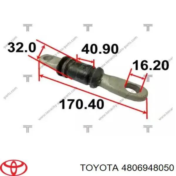 4806948050 Toyota barra oscilante, suspensión de ruedas delantera, inferior izquierda