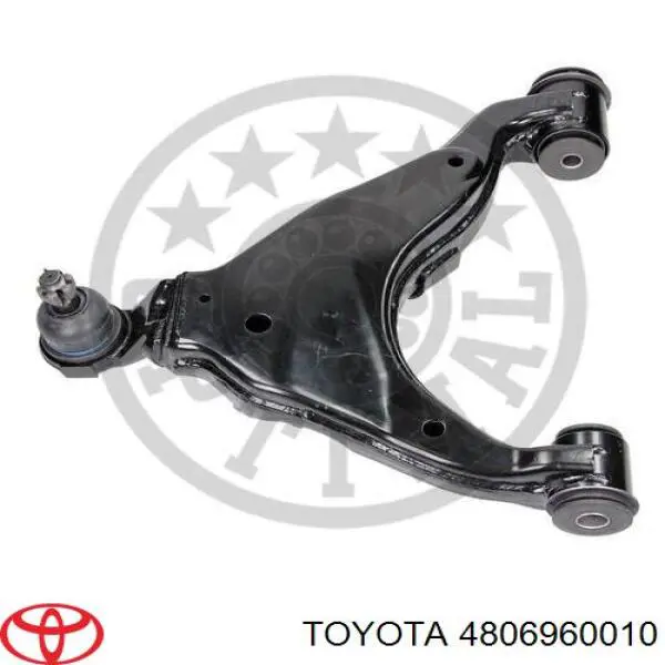 Brazo inferior izquierdo de la suspensión delantera 4806960010 Toyota