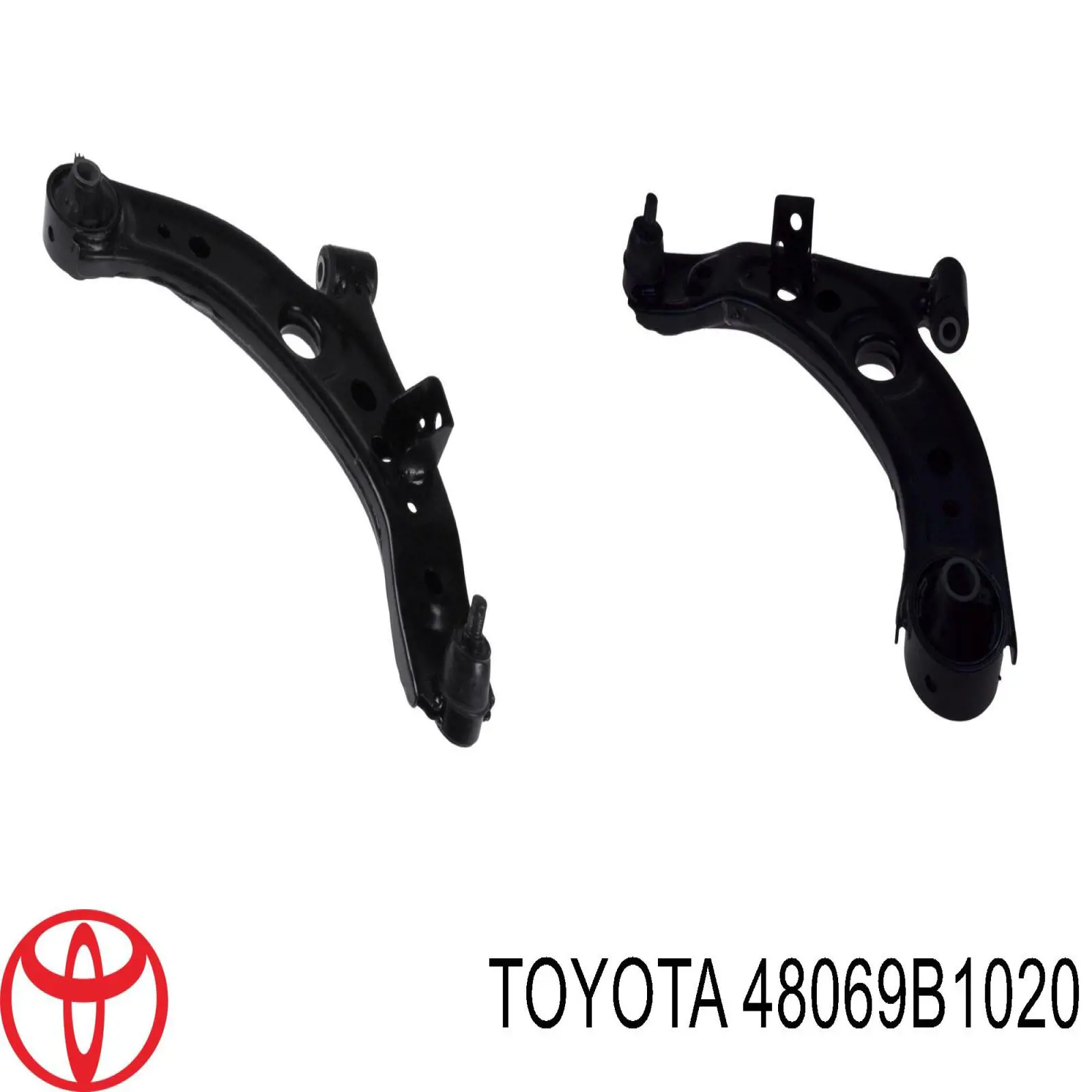 48069B1020 Toyota barra oscilante, suspensión de ruedas delantera, inferior izquierda