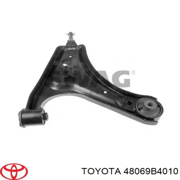 48069-B4010 Toyota barra oscilante, suspensión de ruedas delantera, inferior izquierda