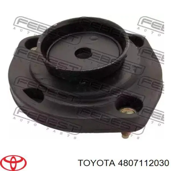 4807112030 Toyota soporte amortiguador trasero derecho