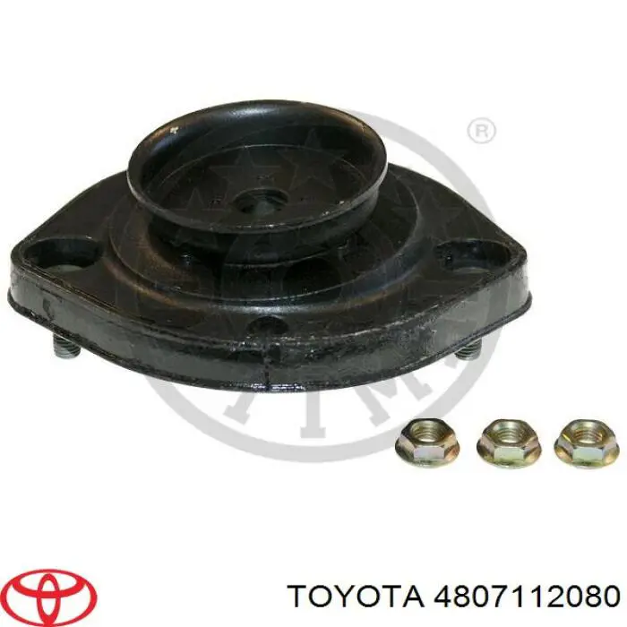 4807112080 Toyota soporte amortiguador trasero derecho