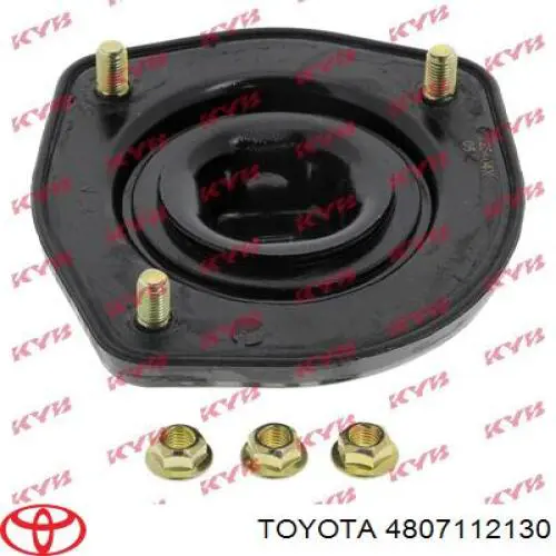 4807112130 Toyota soporte amortiguador trasero derecho