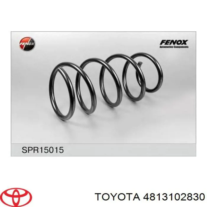 Muelle de suspensión eje delantero Toyota Corolla E12