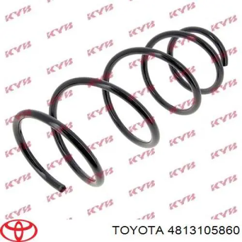 4813105860 Toyota muelle de suspensión eje delantero