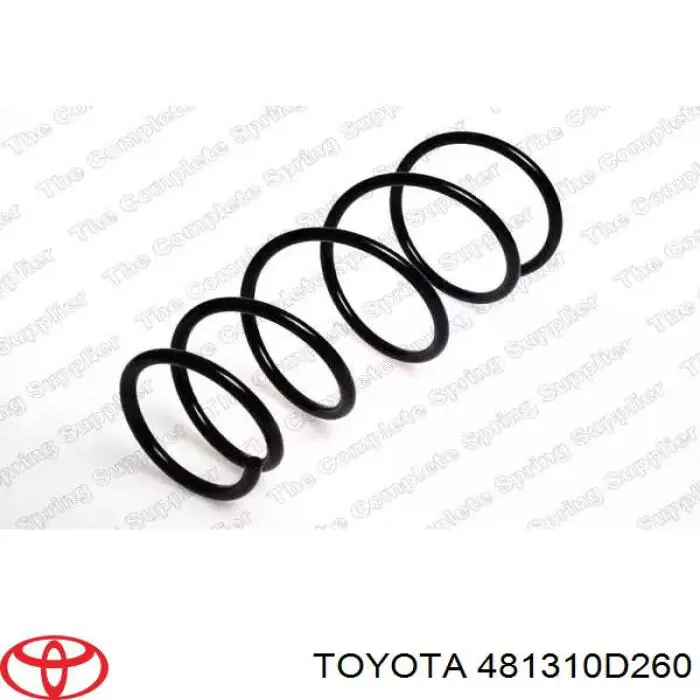 481310D260 Toyota muelle de suspensión eje delantero