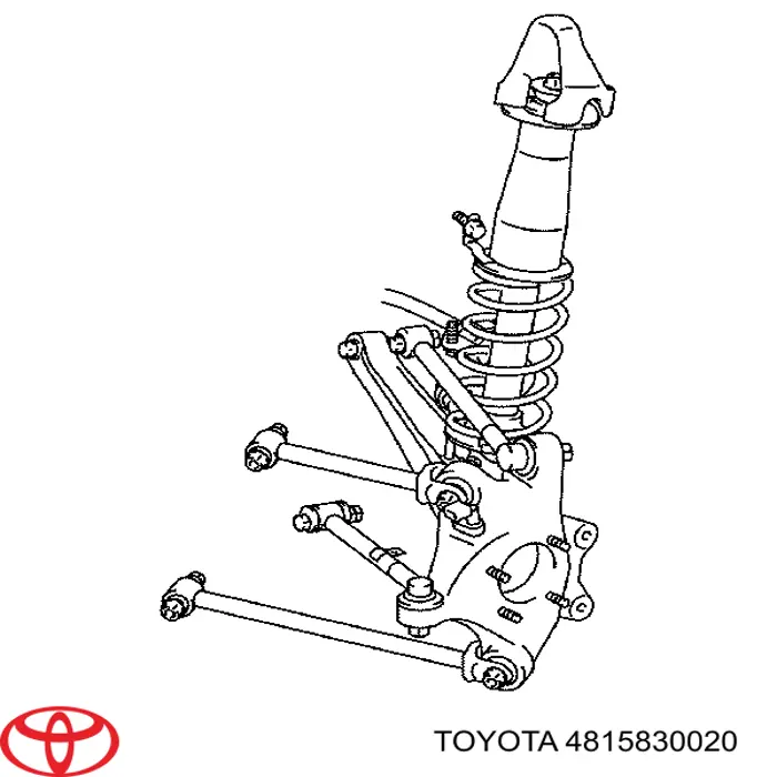 Espaciador de goma inferior del resorte delantero Toyota 4815830020 precio, desde 13,60 EUR