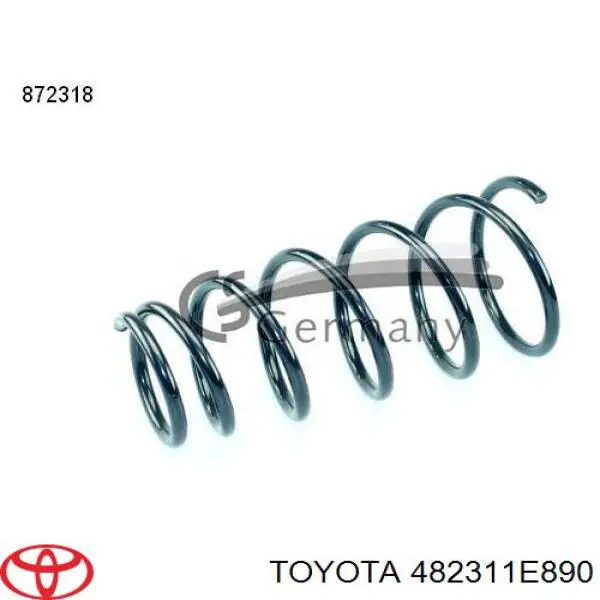 482311E890 Toyota muelle de suspensión eje trasero