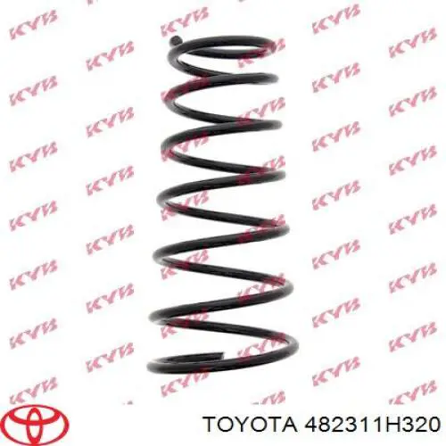 Muelle de suspensión eje trasero Toyota Corolla E11