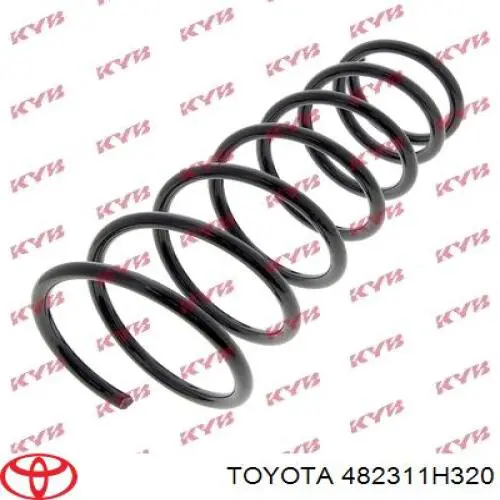 Muelle de suspensión eje trasero Toyota Corolla E11