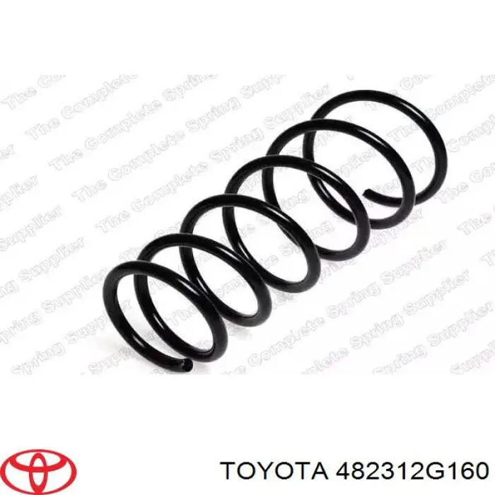 482312G160 Toyota muelle de suspensión eje trasero