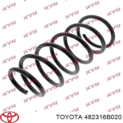 482316B020 Toyota muelle de suspensión eje trasero