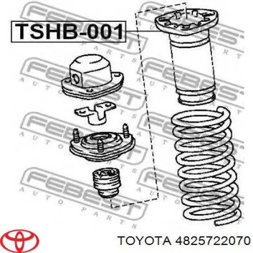 Comprar 4825722070 Toyota Guardapolvo amortiguador trasero