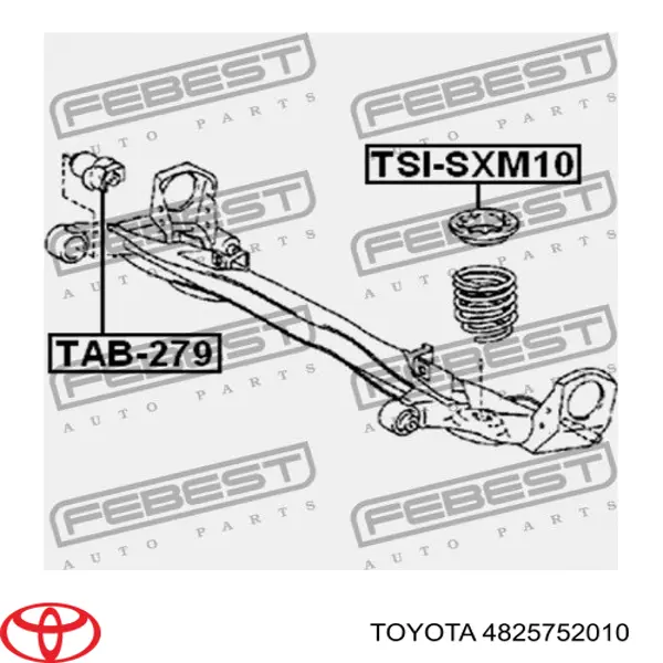 Aislador de resorte trasero superior Toyota 482570D010 precio, desde 9,57 EUR