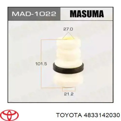 Almohadilla de tope, suspensión delantera para Toyota RAV4 (A3)