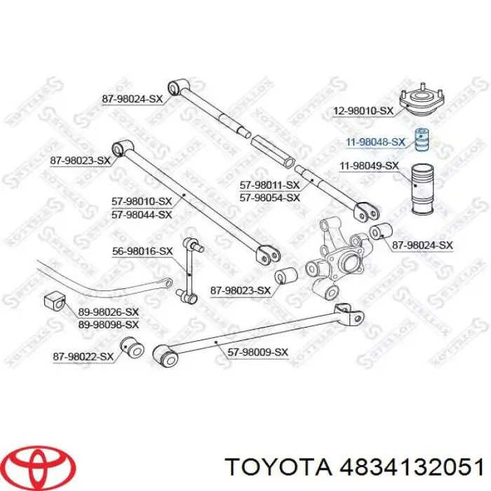  Toyota 4834105010