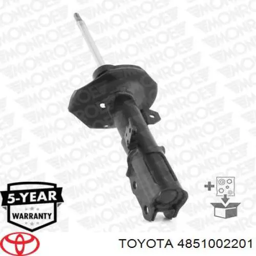 Amortiguador delantero derecho 4851002201 Toyota