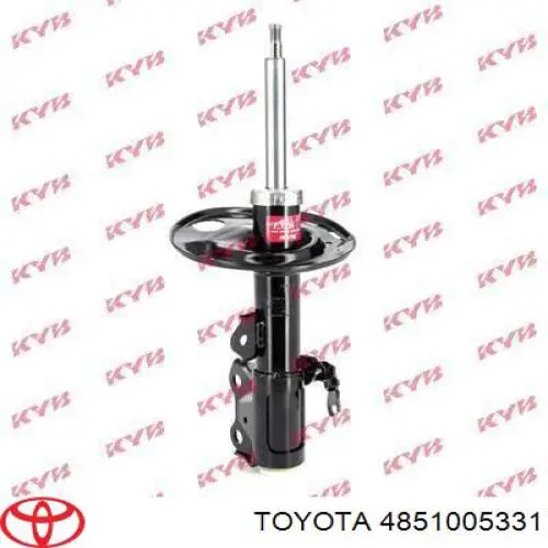 amortiguador frontal derecho para Toyota Avensis (T27)