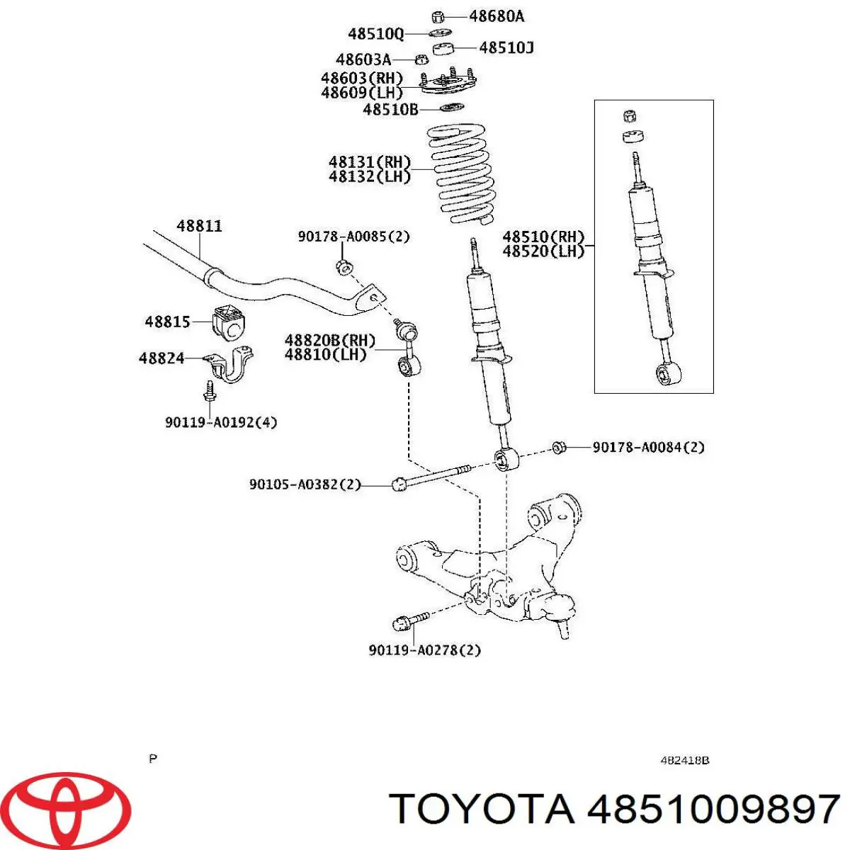 4851009897 Toyota