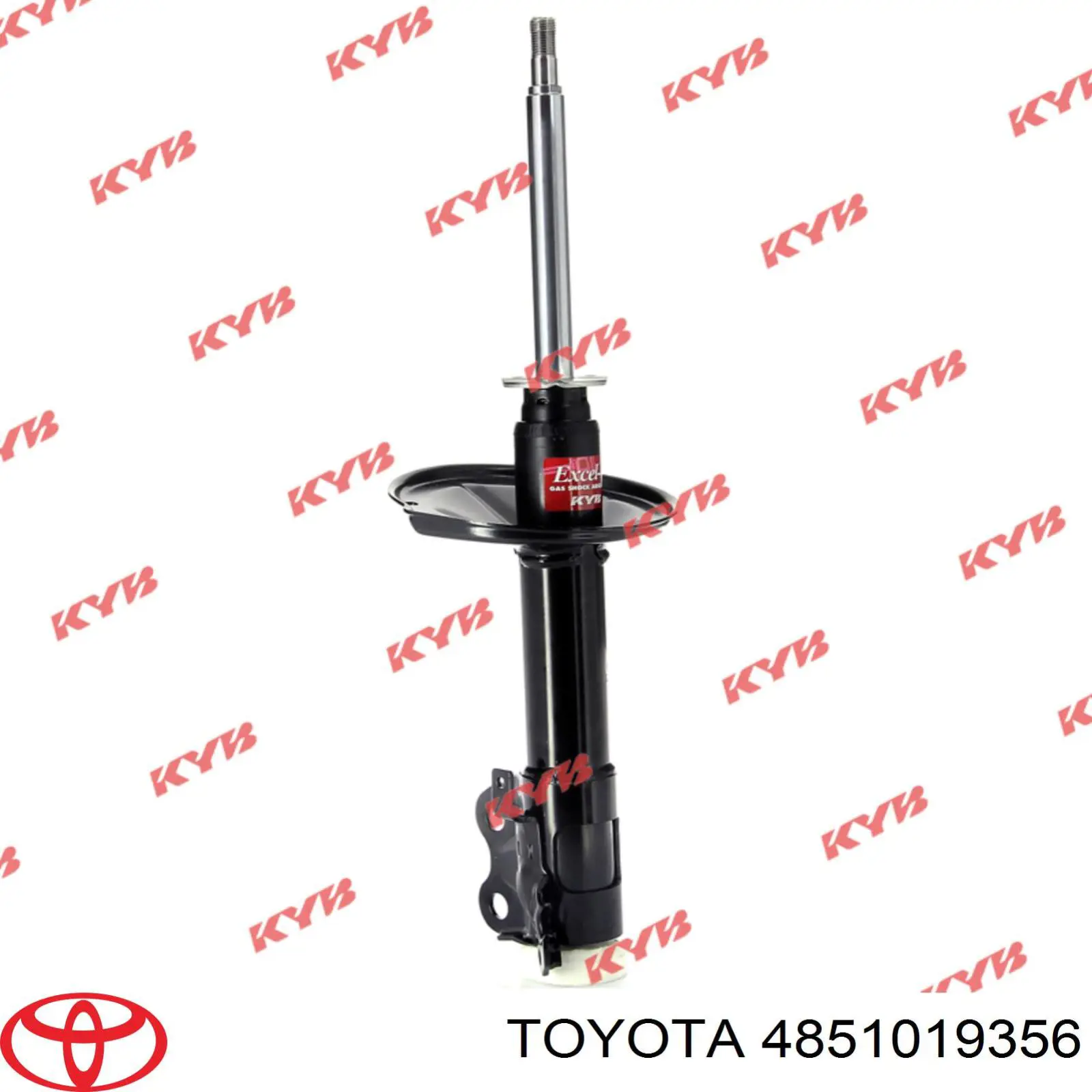 Amortiguador delantero derecho 4851019885 Toyota